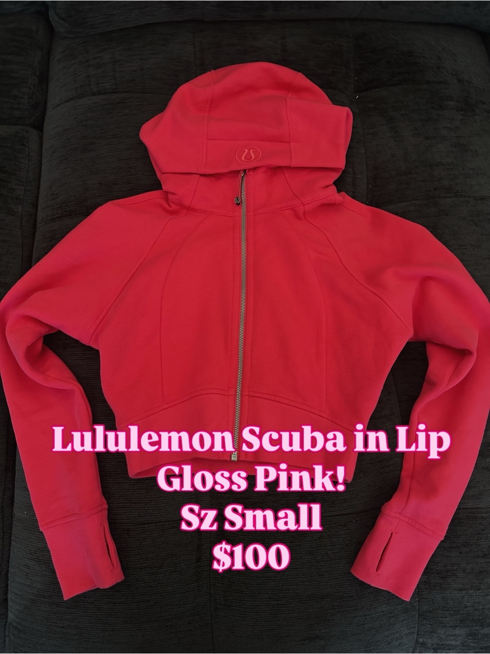 lululemon athletica Lip Gloss Pink Scuba Hoodie